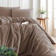 Комплект постільної білизни SoundSleep Stonewash Adriatic Coffee євро кавовий