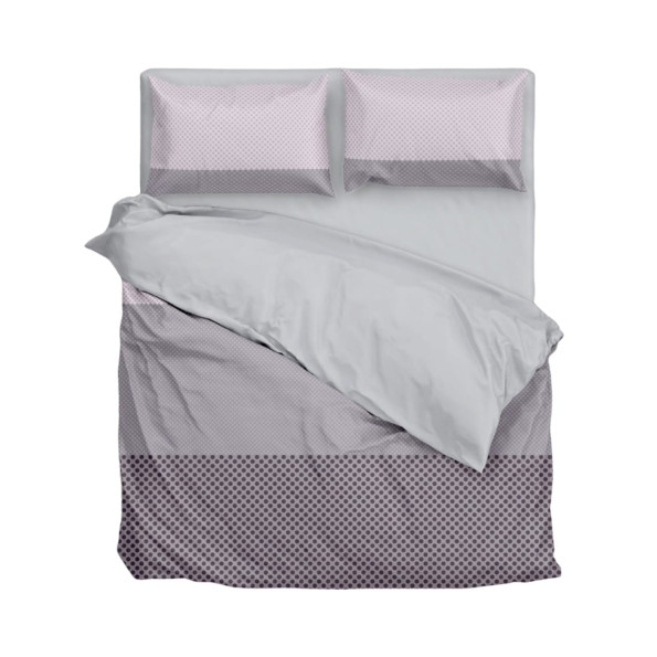 Комплект постельного белья SoundSleep Lonias бязь Двуспальный евро 200х220 см серый
