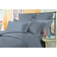 Комплект наволочок з кантом Stripe Graphite SoundSleep сатин-страйп графіт 50х70 см