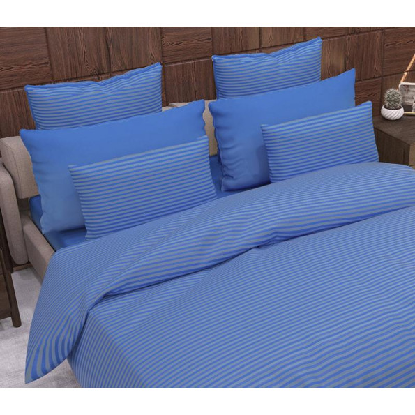 Комплект наволочек Stripe Navy Blue SoundSleep сатин-страйп синий 50х70 см Комплект наволочек Stripe Navy Blue SoundSleep сатин-страйп синий 50х70 см