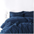 Комплект постельного белья SoundSleep Stonewash Adriatic евро dark blue синий