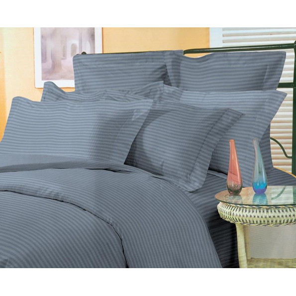 Комплект наволочок Stripe Graphite SoundSleep сатин-страйп графіт 50х70 см Комплект наволочок Stripe Graphite SoundSleep сатин-страйп графіт 50х70 см
