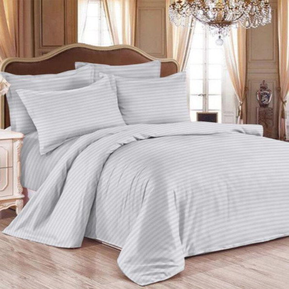 Комплект наволочек Stripe Light Gray SoundSleep сатин-страйп светло-серый 50х70 см