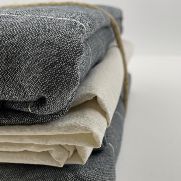 Комплект постільної білизни SoundSleep Stonewash AURA BLACK темно-сірий євро -
                                                        Фото 7