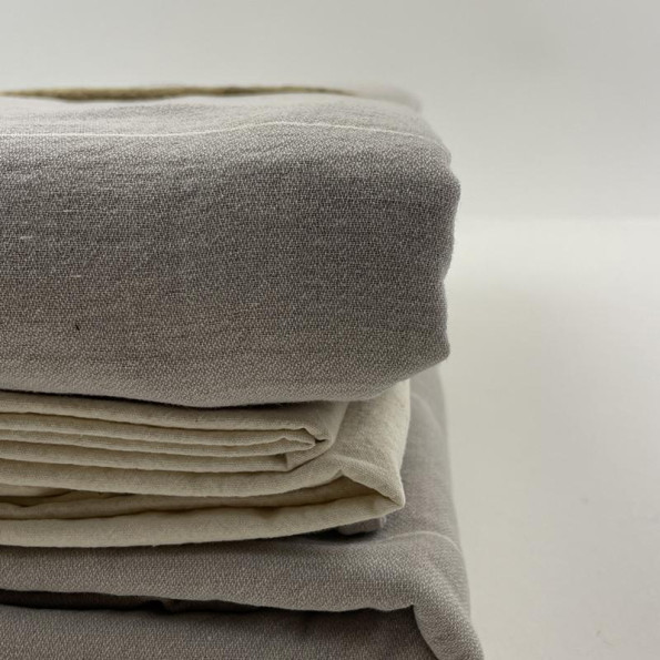 Комплект постільної білизни SoundSleep Stonewash AURA OPAL GREY сірий євро -
                                                        Фото 3