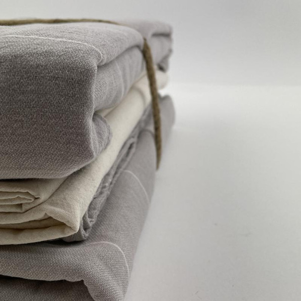 Комплект постільної білизни SoundSleep Stonewash AURA OPAL GREY сірий євро -
                                                        Фото 8