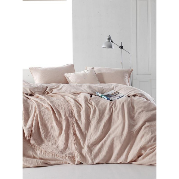 Комплект постельного белья SoundSleep Muslin pastel pink евро Комплект постельного белья SoundSleep Muslin pastel pink евро