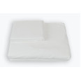 Простынь на резинке SoundSleep Shine сатин white белая 200х200 см