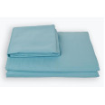 Простирадло на гумці SoundSleep Shine сатин sky blue блакитне 160х200 см