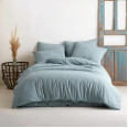 Комплект постільної білизни SoundSleep Stonewash натуральний блакитний євро