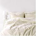 Комплект постільної білизни SoundSleep Stonewash Adriatic євро milky молочний