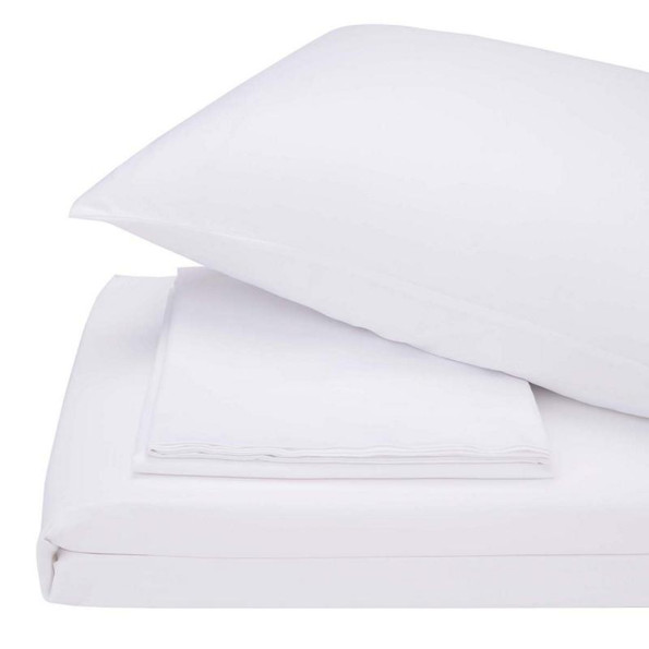 Комплект постільної білизни з сатину Lelitt white білий SoundSleep євро Комплект постільної білизни з сатину Lelitt white білий SoundSleep євро