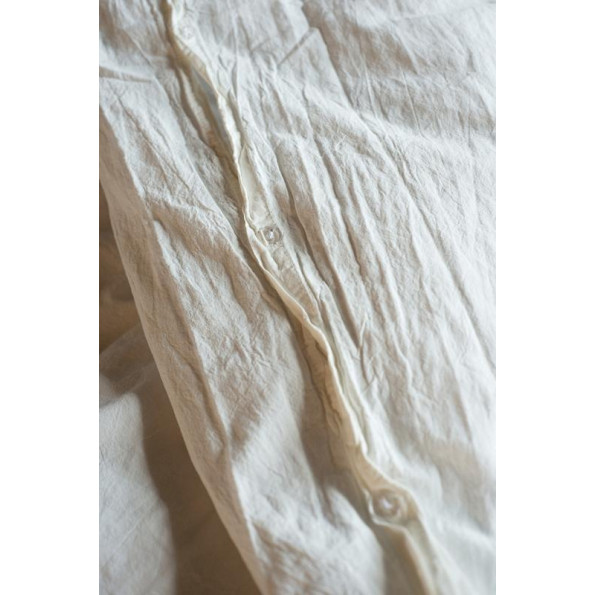 Комплект постільної білизни SoundSleep Stonewash Adriatic євро milky молочний -
                                                        Фото 3