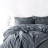 Комплект постільної білизни SoundSleep Stonewash Adriatic євро dark gray сірий