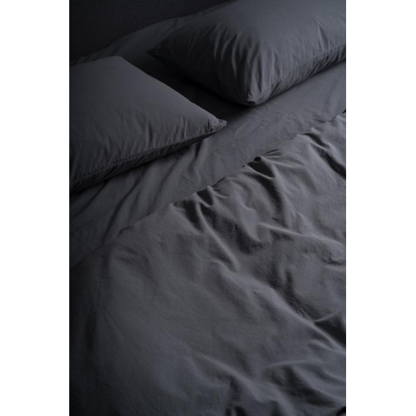 Комплект постільної білизни SoundSleep Stonewash Adriatic євро dark gray сірий -
                                                        Фото 2