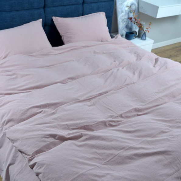 Комплект постельного белья SoundSleep Stonewash Adriatic евро pastel pink розовый -
                                                        Фото 3