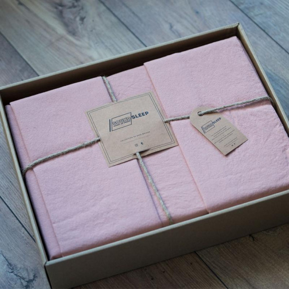 Комплект постельного белья SoundSleep Stonewash Adriatic евро pastel pink розовый -
                                                        Фото 4