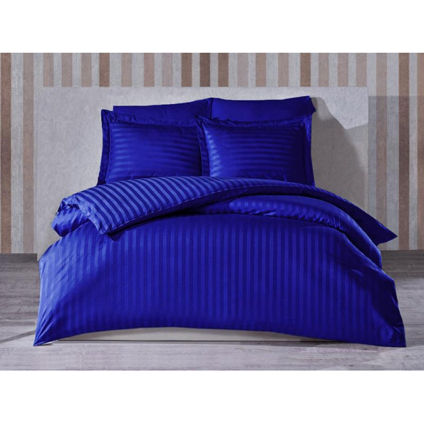 Комплект наволочок Stripe Sense сатин-страйп SoundSleep темно-синій 50х70 см