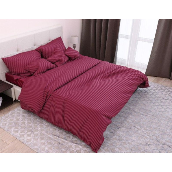 Наволочка з кантом Stripe Solar SoundSleep сатин-страйп червона 50х70 см Наволочка з кантом Stripe Solar SoundSleep сатин-страйп червона 50х70 см