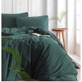 Комплект постельного белья SoundSleep Stonewash Adriatic евро dark green зеленый