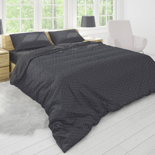Комплект постельного белья Manner Graphite SoundSleep бязь евро