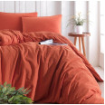 Комплект постільної білизни SoundSleep Stonewash Adriatic євро orange кирпичний