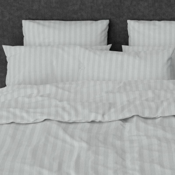 Простирадло на гумці Stripy Grey SoundSleep бязь 140х200 см