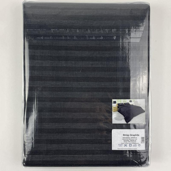 Комплект постільної білизни Stripy Graphite SoundSleep бязь полуторний -
Фото 5 Комплект постільної білизни Stripy Graphite SoundSleep бязь полуторний -
Фото 5