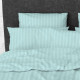 Простынь на резинке Stripy Mint SoundSleep бязь 90х200 см -
                                                        Фото 1