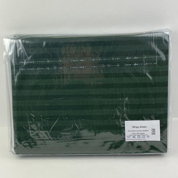 Простирадло на гумці Stripy Green SoundSleep бязь 90х200 см -
Фото 2 Простирадло на гумці Stripy Green SoundSleep бязь 90х200 см -
Фото 2