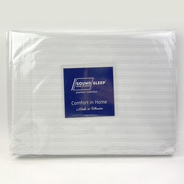 Простынь на резинке Stripy White SoundSleep бязь 90х200 см -
Фото 4 Простынь на резинке Stripy White SoundSleep бязь 90х200 см -
Фото 4