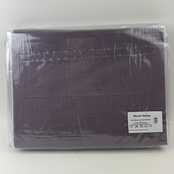 Простирадло на гумці Manner Seafog SoundSleep бязь 140х200 см -
                                                        Фото 2