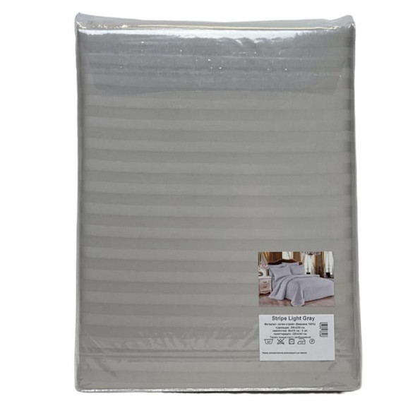 Комплект постільної білизни Stripe Light Gray SoundSleep сатин-страйп світло-сірий євро -
Фото 3 Комплект постільної білизни Stripe Light Gray SoundSleep сатин-страйп світло-сірий євро -
Фото 3