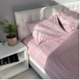Комплект постельного белья Fiber Roze Stripe Emily микрофибра розовый евро