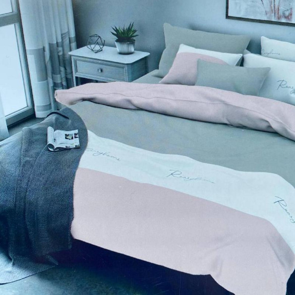 Комплект постільної білизни SoundSleep Solvey Pink бязь євро Комплект постільної білизни SoundSleep Solvey Pink бязь євро