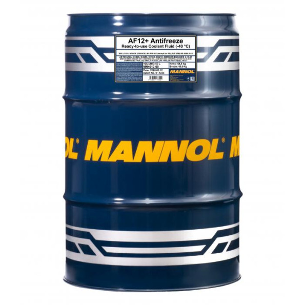 Антифриз MANNOL Antifreeze AF12+ -40 60 л.