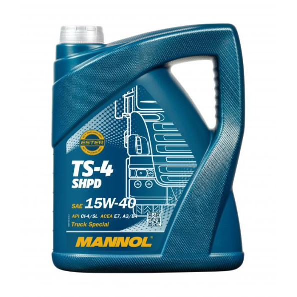 Моторное масло MANNOL 7104 TS-4 SHPD 5 л.