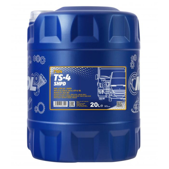Моторне масло MANNOL 7104 TS-4 SHPD 20 л.