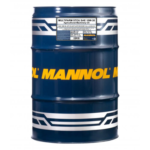 Моторное масло MANNOL Multifarm STOU 10W30 60 л.