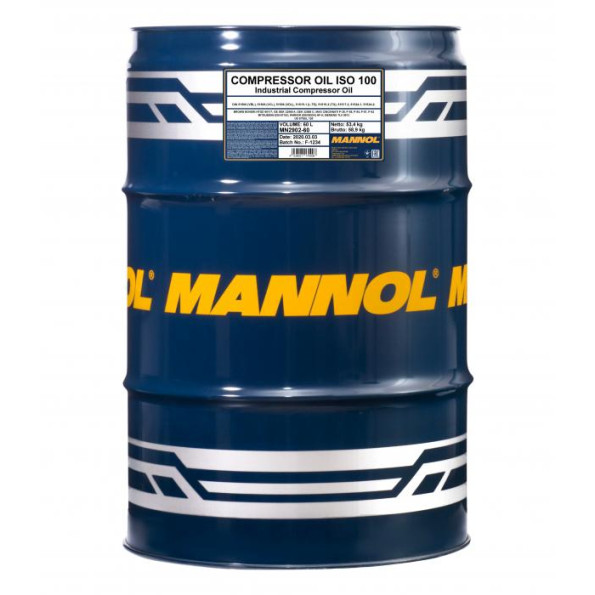 Компресорне масло MANNOL Compressor Oil ISO 100 60 л.