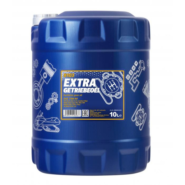 Трансмісійне масло MANNOL Extra 75W90 GL 5 Getriebeoel 10 л.