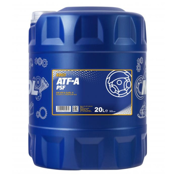 Трансмісійне масло MANNOL ATF-A Automatic Fluid 20 л.