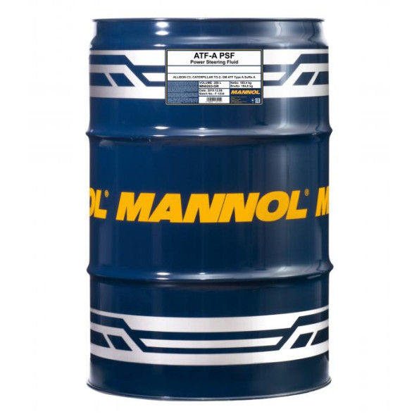 Трансмісійне масло MANNOL ATF-A Automatic Fluid 208 л.
