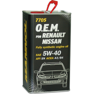 Моторне масло MANNOL 7705 O.E.M. for Renault Nissan 5W-40 1 л.