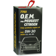 Моторные масло MANNOL 7703 O.E.M. for Chevrolet Peugeot Citroen 5W-30 1 л.