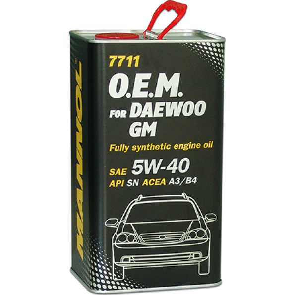 Моторные масло MANNOL 7711 O.E.M. for Daewoo GM 5w-40 1 л.