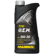 Моторные масло MANNOL 7723 O.E.M. 5W-30 API SN/CF 1л.