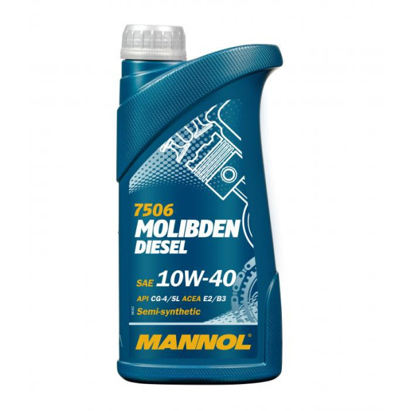 Моторные масло MANNOL Molibden Diesel 10W40 1 л.