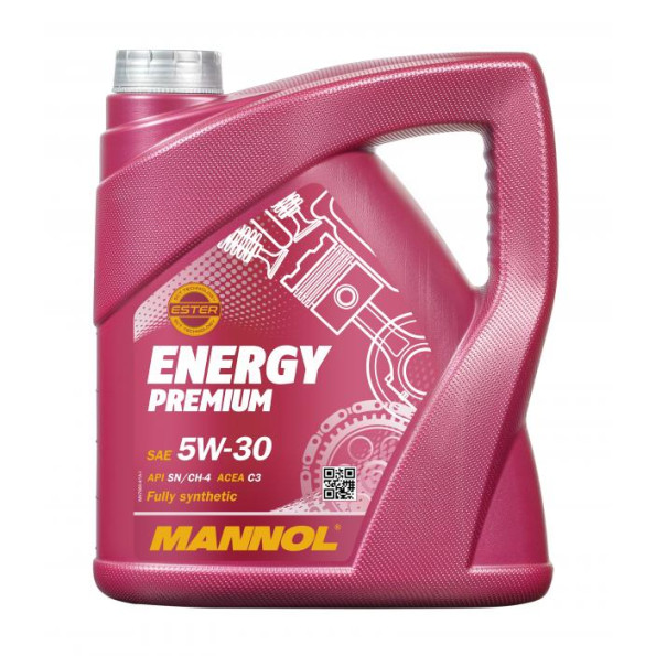 Моторные масло MANNOL Energy Premium 5W-30 API SN/CF 4 л.