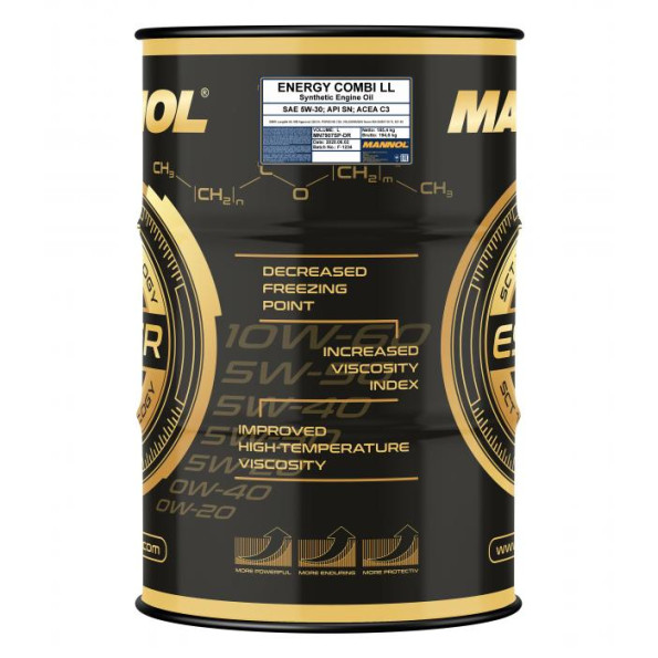 Моторные масло MANNOL Energy Combi LL 208 л.